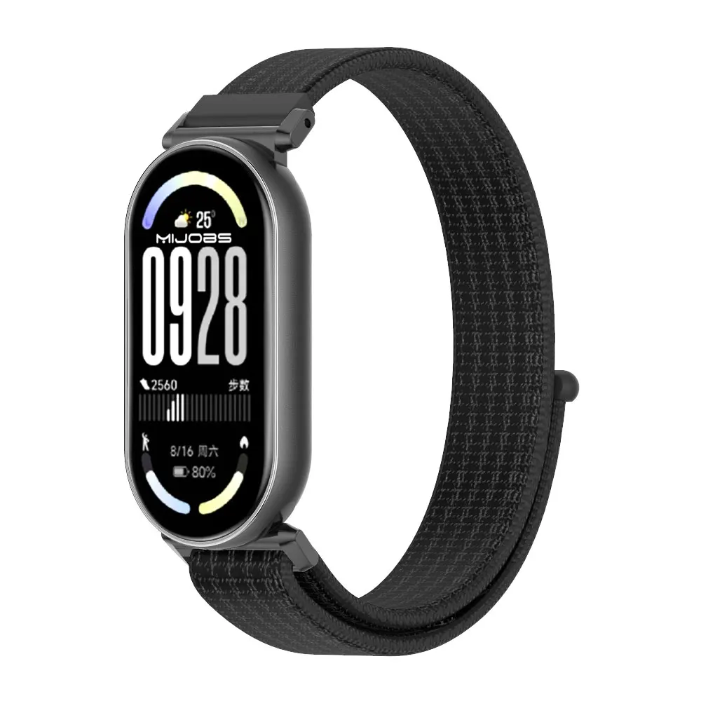 Armband für Mi Band 10 9 8 Armband für Mi Band 9 Nylon-Armband für Mi Band 8 Handschlaufe für Mi Band 10 Zubehör atmungsaktiv