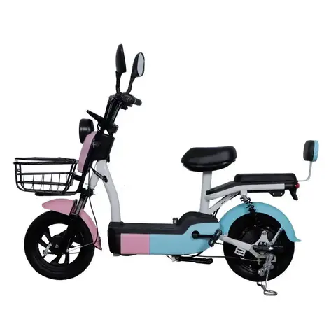 Elscooter Resa Tvåhjuling Smart Elfordon LED Vuxen Stadspendling Liten Mini Elmotorcykel 350W48V12AH 6 best sales motorcykel elektrisk skoter - №5