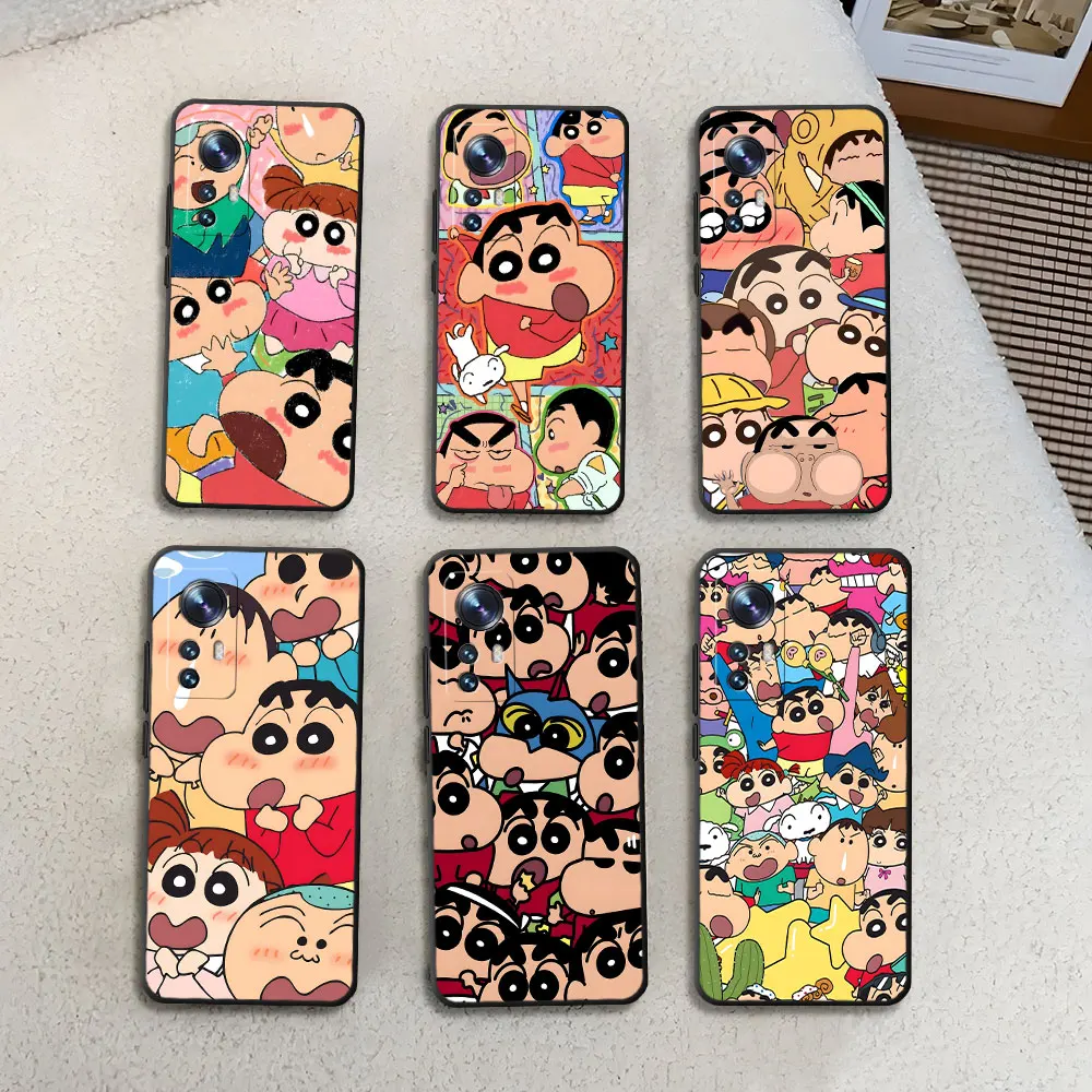 Black Soft Case For Xiaomi 17T 15T 14T 13T 10T Mi 11 Lite 5G NE 11T Pro TPU Mobile Phone Cover Kazama Toru Nohara Shinnosuke