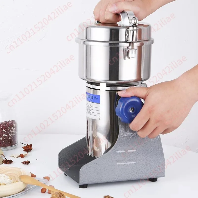 1000G Grinder Machine Grains Electric Herbal Coffee Powder Miller Dry Food High Speed Intelligent Spices Cereals Crusher