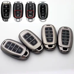 3 4 5 Buttons Car Key Case Cover Keychain for Hyundai I30 Ix35 KONA Encino Solaris Azera Grandeur Ig Accent Santa Fe Palisade