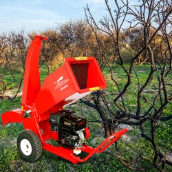 Europe Home Use Walk-Behind Tree Branch Shredder Efficient Wood Cutting Machine 15 HP Small Tree Branch Crusher Customized Sale