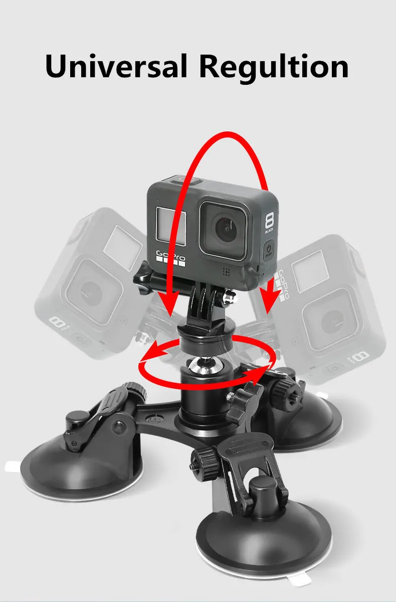 Saugnapf Kamera Auto Halterung mit Stativ Adapter Telefon Halter für GoPro Hero 13 12 11 10 9 8 DJI Osmo 360 Action 5 Pro 6 4 Insta – Detail 17