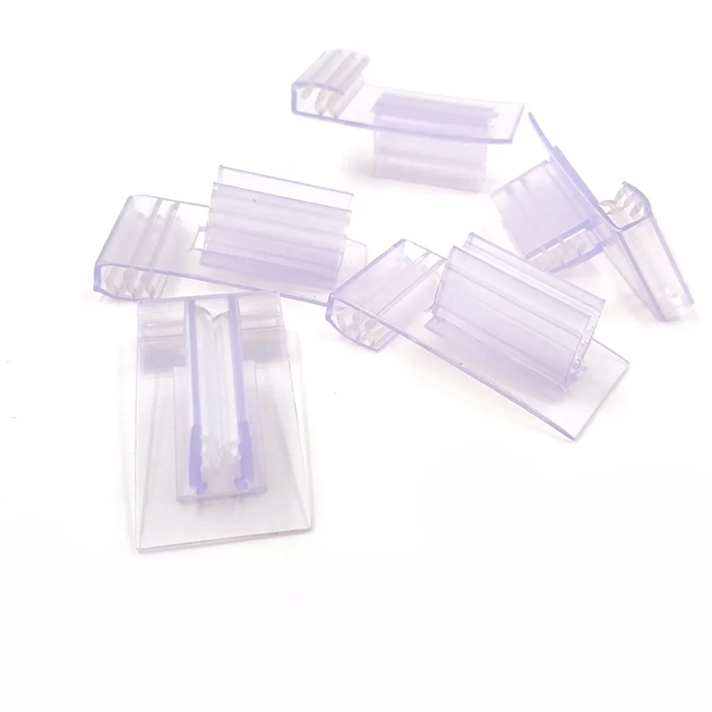 

20 шт., прозрачный мягкий зажим, многофункциональный прозрачный зажим для стойки, практичный, простой в использовании, подарок для магазинов супермаркетов