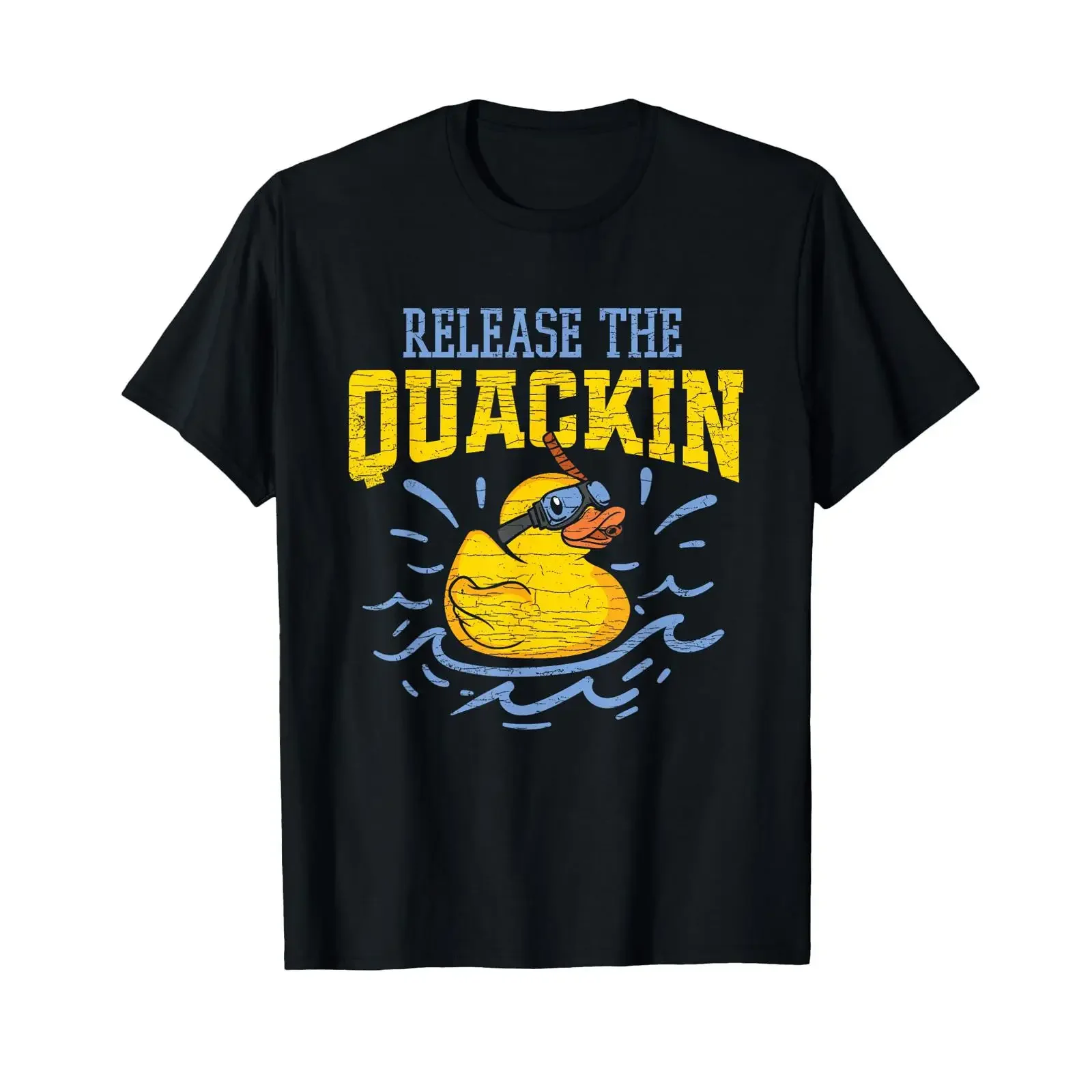 Release The Quackin Rubber Duck T Shirt vintage Washed Stylish fashion designer clothes Top For Everyday Wear graphic Stretched
