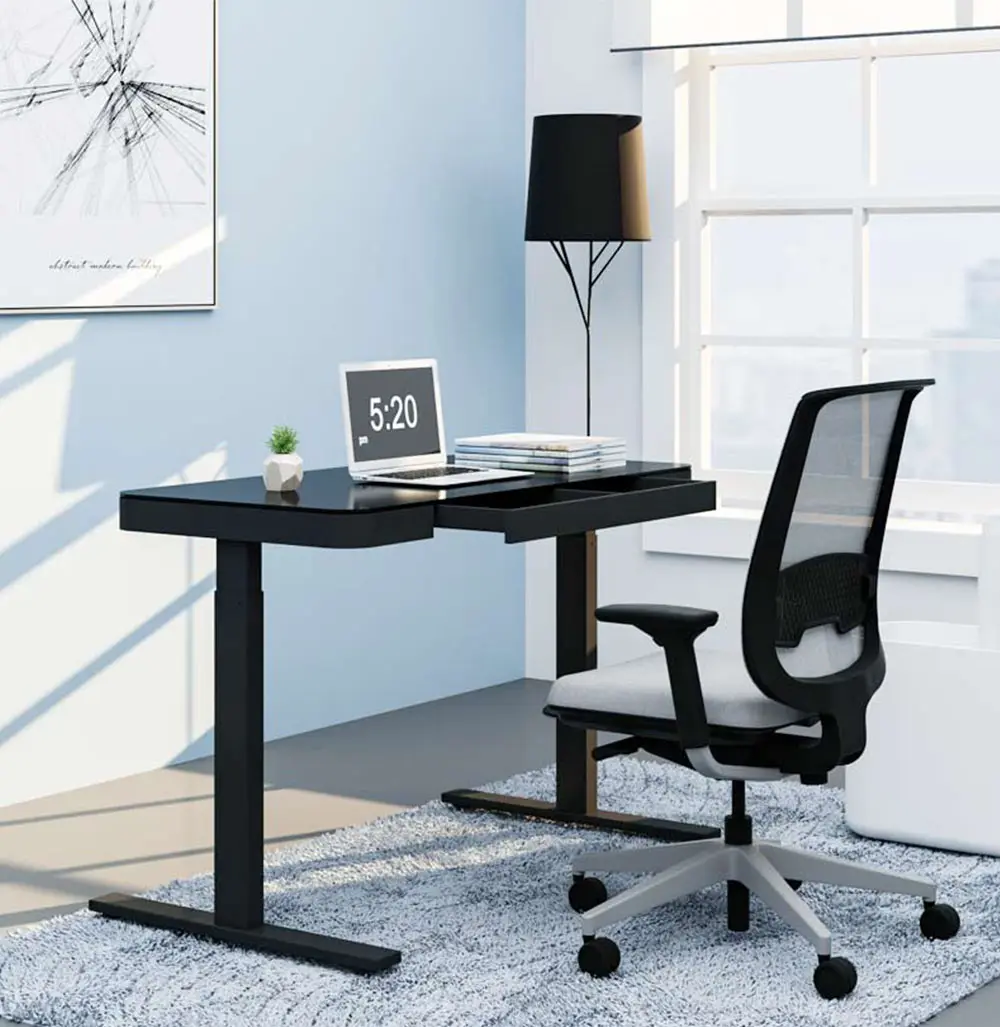Ergonomic Electronic Height Adjustable Base Legs Assembly Table Standing Desk for Home Office view 2