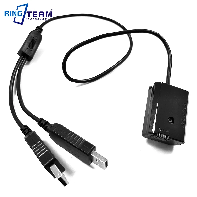 Dual USB AC PW20 AC-PW20 NP-FW50 Giả Pin Cho Sony ILCE A7 A7II A7R A7S A7RII A7 2 A5000 A6300 a6500 A7000 RX10 Camera