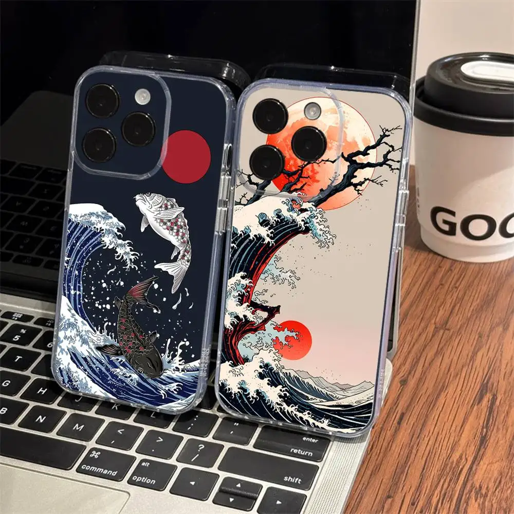 Japan Tokyo Osaka Kanagawa Phone Case For iPhone 17 15 14 13 11 12 16 Pro Max Plus Mini Transparent Silicone Soft Funda