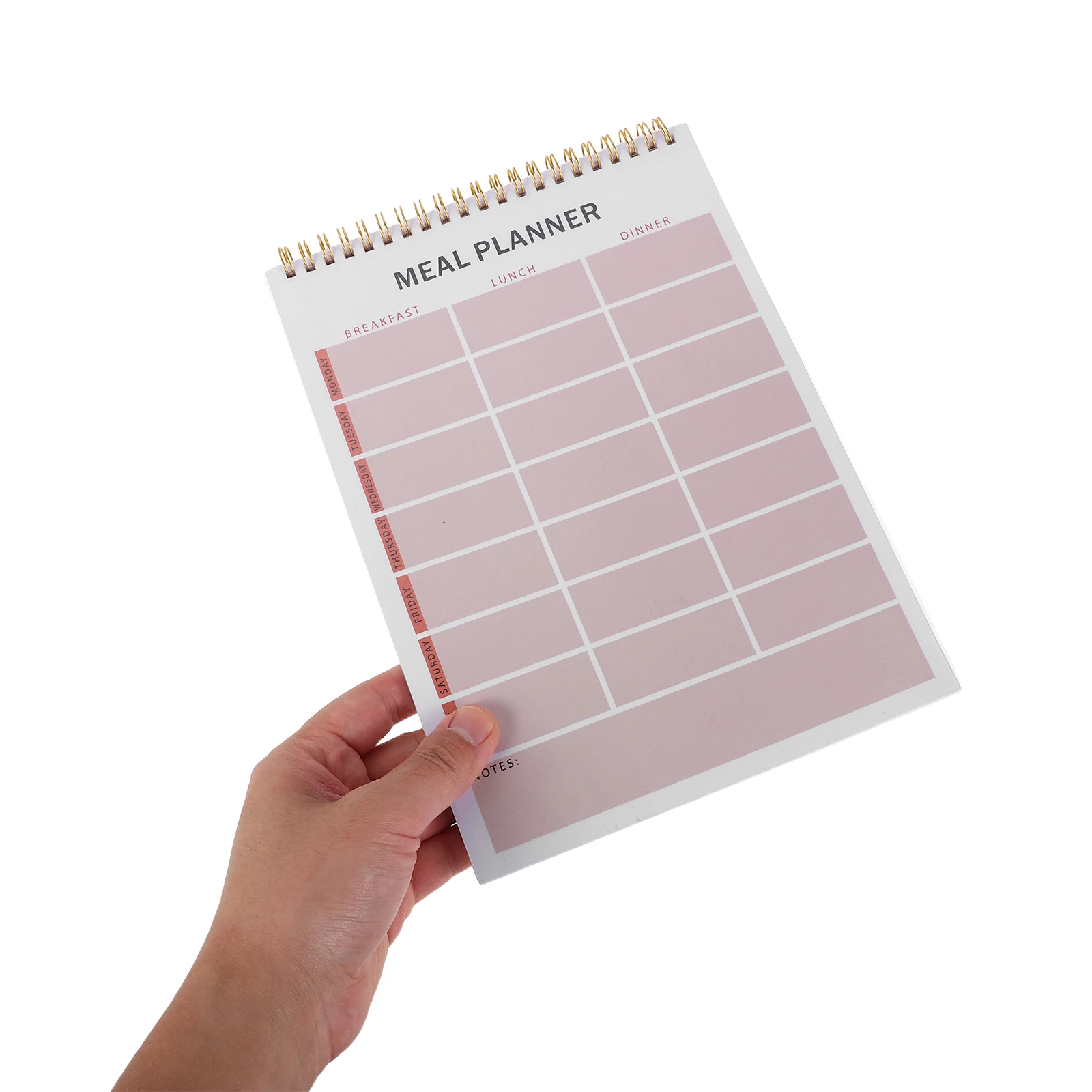 

Блокнот для планирования еды в спиральной переплете, плоский дизайн для кухни, офиса, ежемесячная еда, дневник, журнал для фитнеса