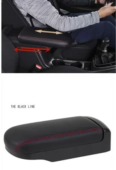 For Kia Sportage R 2018-2019 Armrest box cover Heighten and lengthen Armrest box cover support decoration car accessories