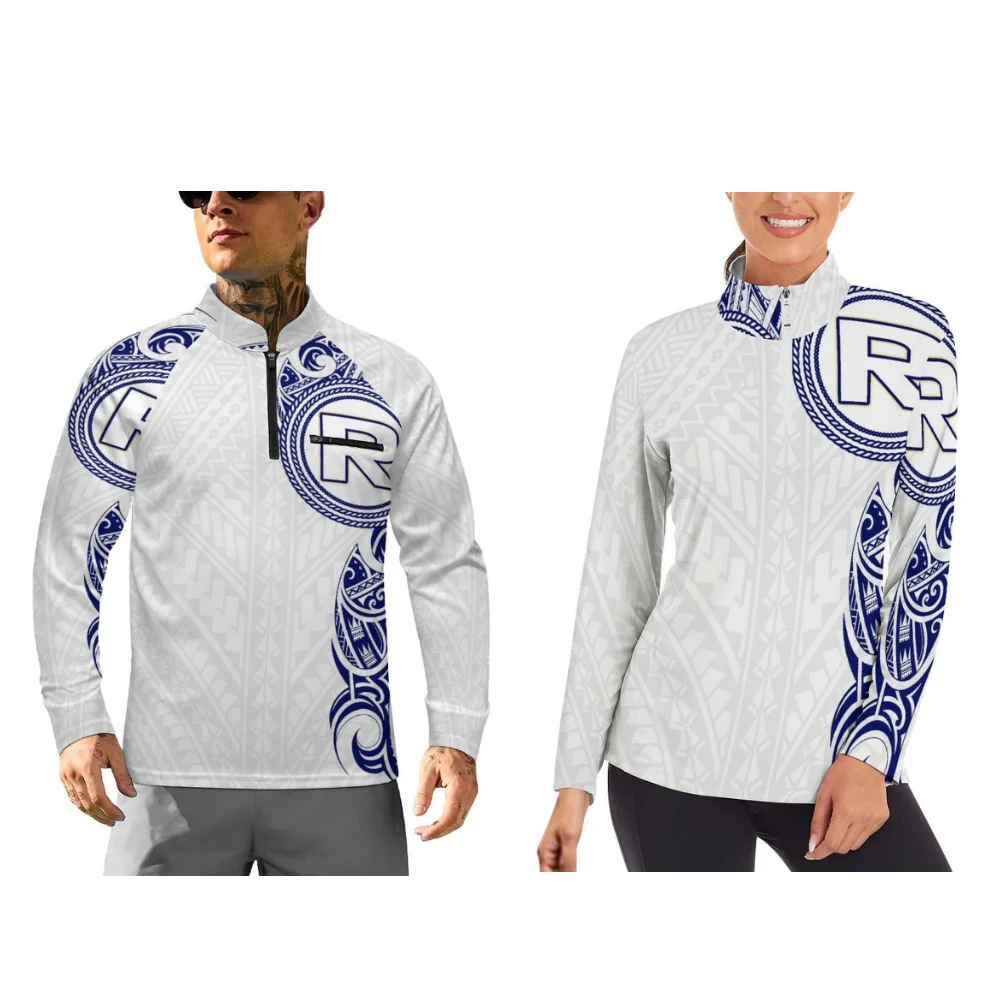Polynesian Long-Sleeved Sportswear And Long-Sleeved Sports Couple Outfits Can Be Customized To Individual Needs