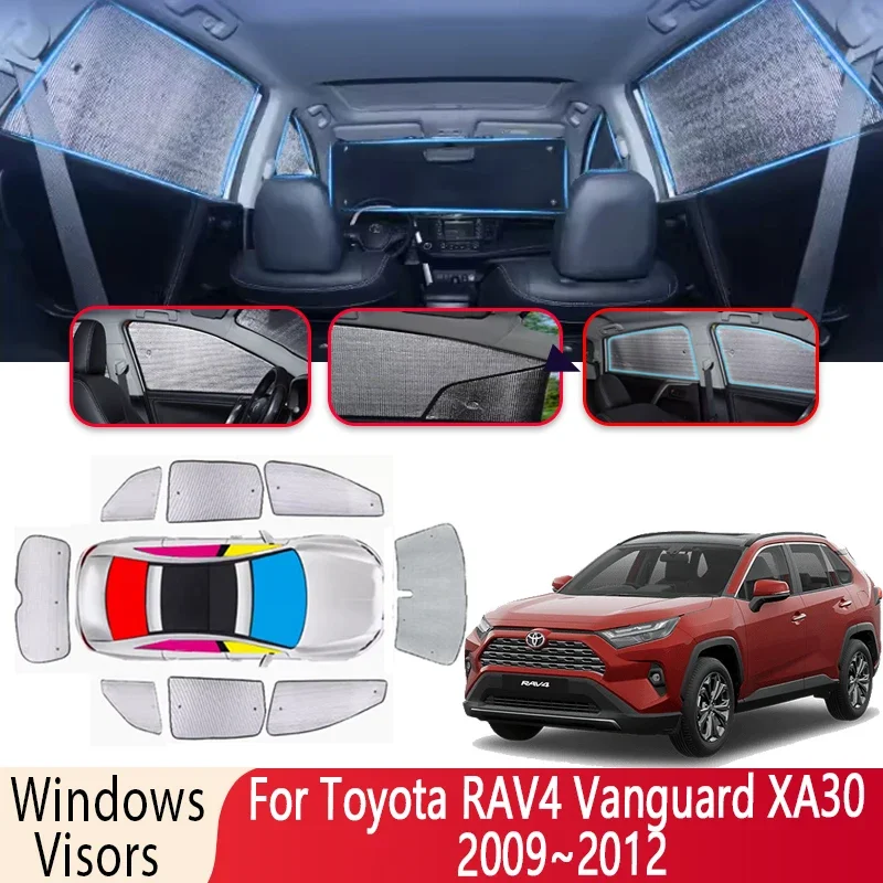 Car Sun Shade For Toyota RAV4 Vanguard XA30 2009~2012 Windshield Sunshade Heat Insulation Auto Sun Protection Visor Accessories