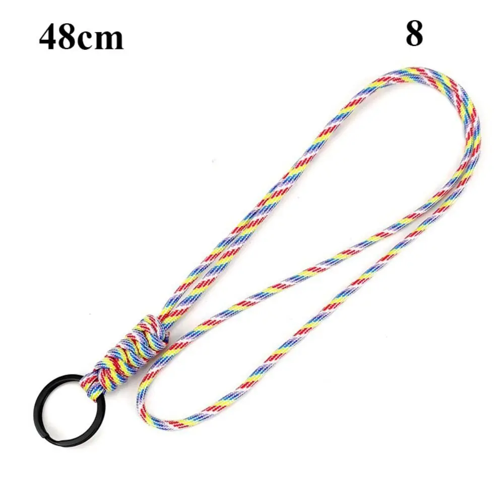 

New 48cm/20cm Paracord Keychain Lanyard Multi-function 20 Styles Mobile Phone Lanyard Parachute Cord Outdoor Tool