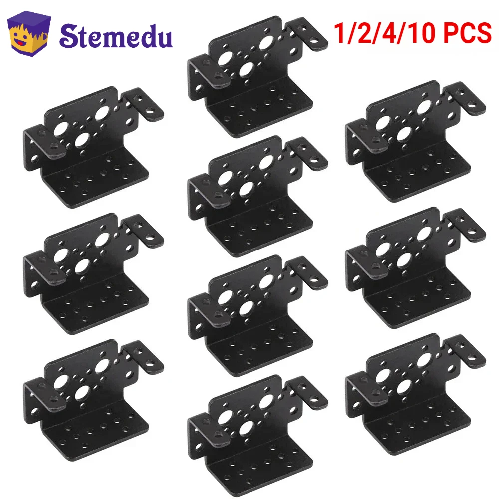 1/2/4/10 PCS Multi Servo Bracket for MG995 MG996R Universal Aluminum  Multifunction Servo Bracket Robot Steering Gear Bracket