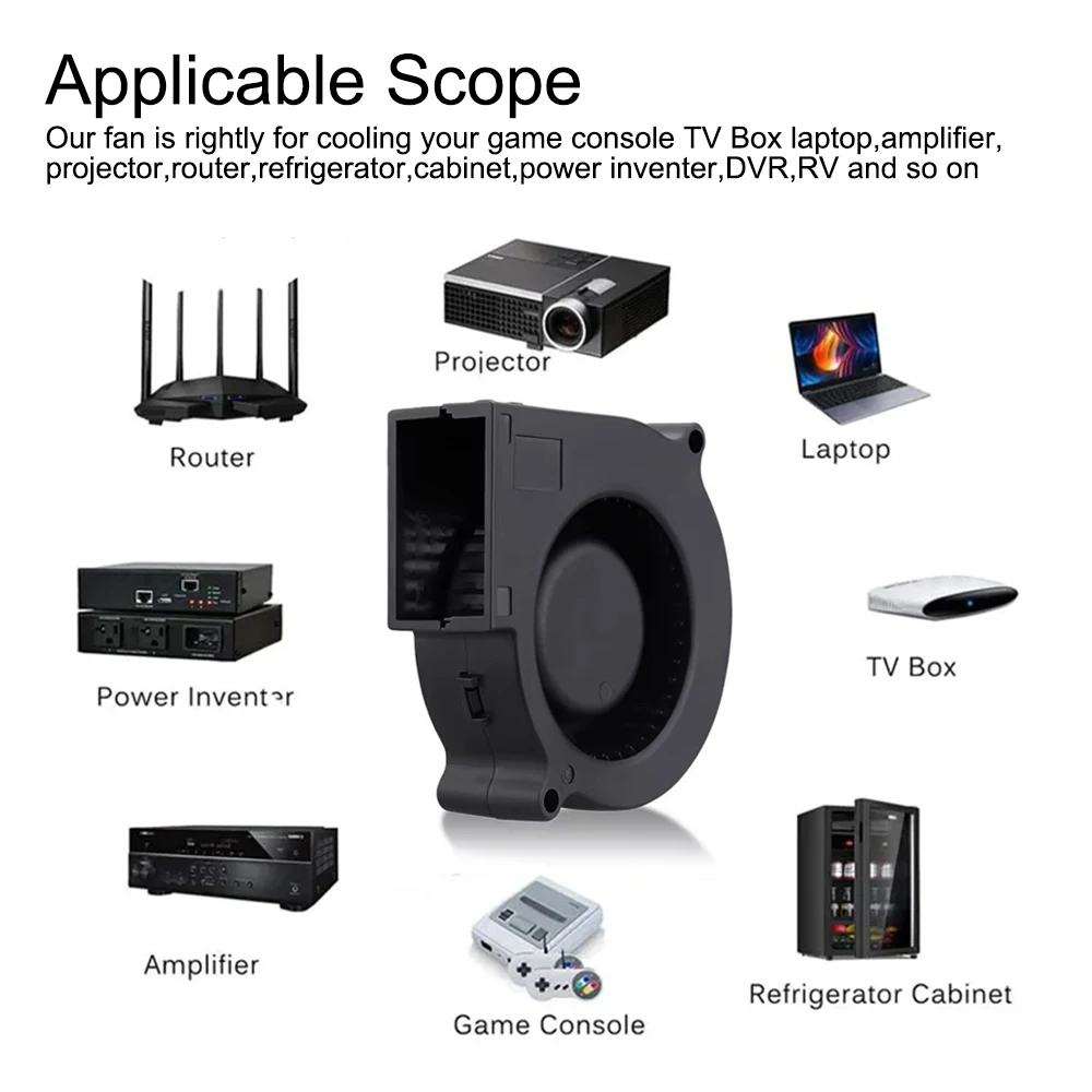 Вентилятор Охлаждающий бесщеточный с USB, 5 В, 75 мм