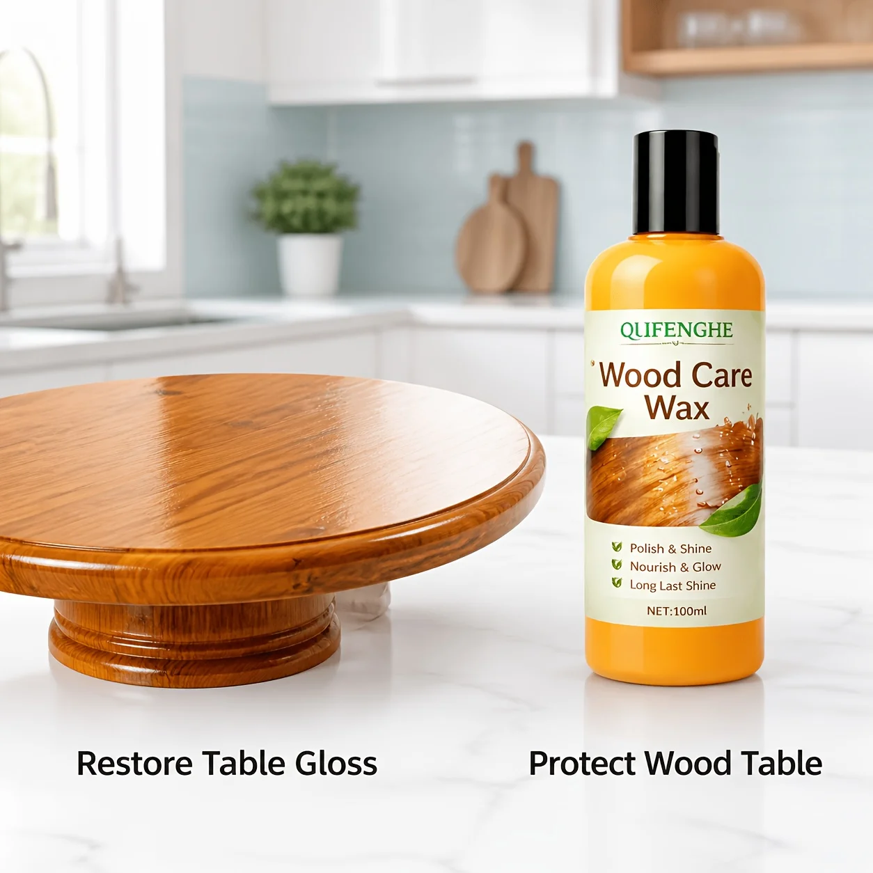 3.38oz Professional Wood Floor Wax And Polish - One Step Solution for Brightening Protecting And Restoring Shine for All Wooden
