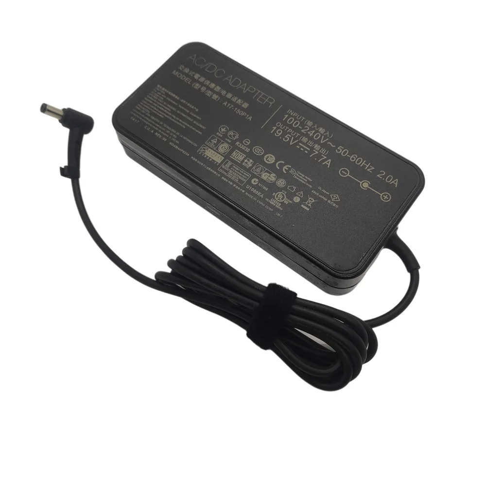 19,5 v 7.7a 5.5x2.5mm 150W A17-150P1A cargador de CA para portátil para Asus GL503G G53J FX80G G72GX G73GX G73SW G150S fuente de alimentación