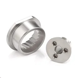 A44TReplacement Stainless Steel Conical Grinder Burr Set, 48mm Spares Accessories for Saeco Magic/Royal/Strato and Others