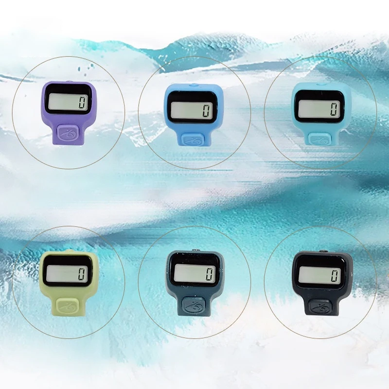 1 PC Simple Portable Digital Counter Manual Push Button Counter Smart Tally Counters Electronic Finger Clicker Stress Relief