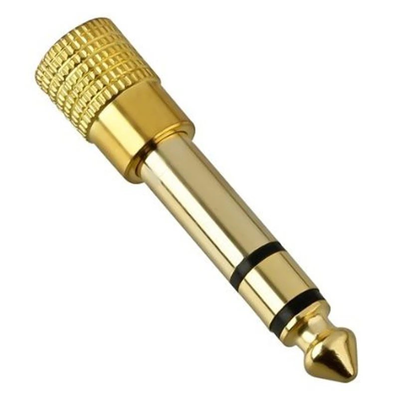 6.35MM maschio a 3.5MM femmina Jack 3.5 connettore altoparlante adattatore Audio 3.5jack Aux convertitori per altoparlante Jack per chitarra 6.35