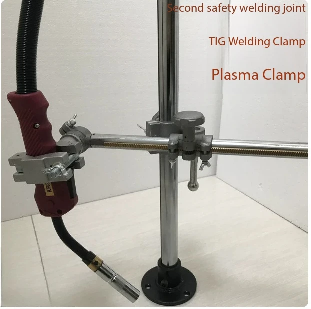 Positioner Turntable Mount Clamp Welding Torch Holder Stand, MIG MAG CO2 TIG Welding Machine Torch Support