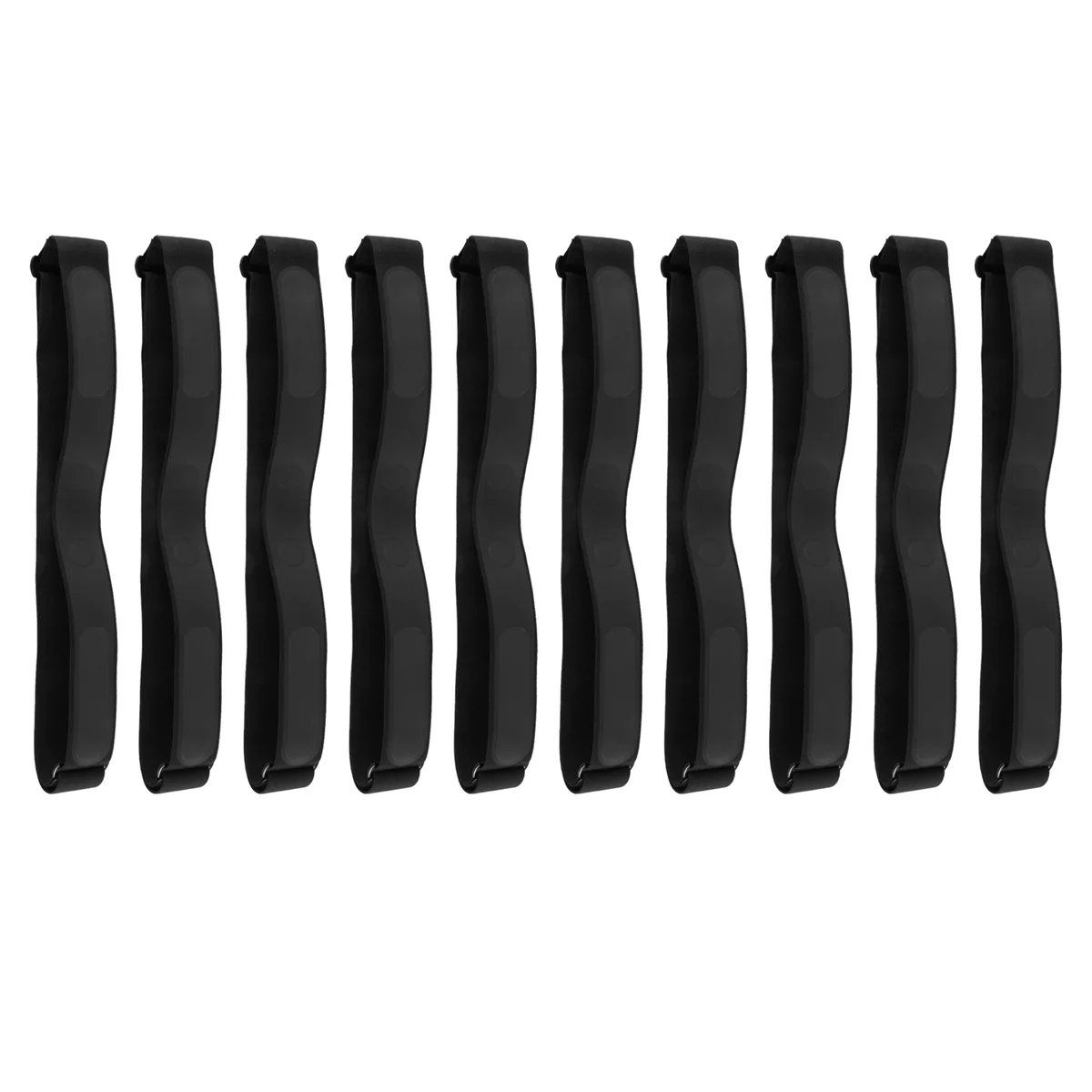 AT16 10Pcs Heart Rate Chest Strap Adjustable Elastic Strap for Sports Wireless Heart Rate Monitor