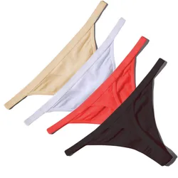 5Pcs Sexy Cotton Thongs Low Waist Seamless Female Comfortable Lingere Underpants Breathable Underwear Women G String
