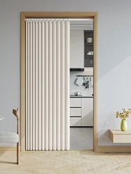 1PC folding curtain series door curtains are suitable for door partitions, wardrobes, shoe cabinets, etc