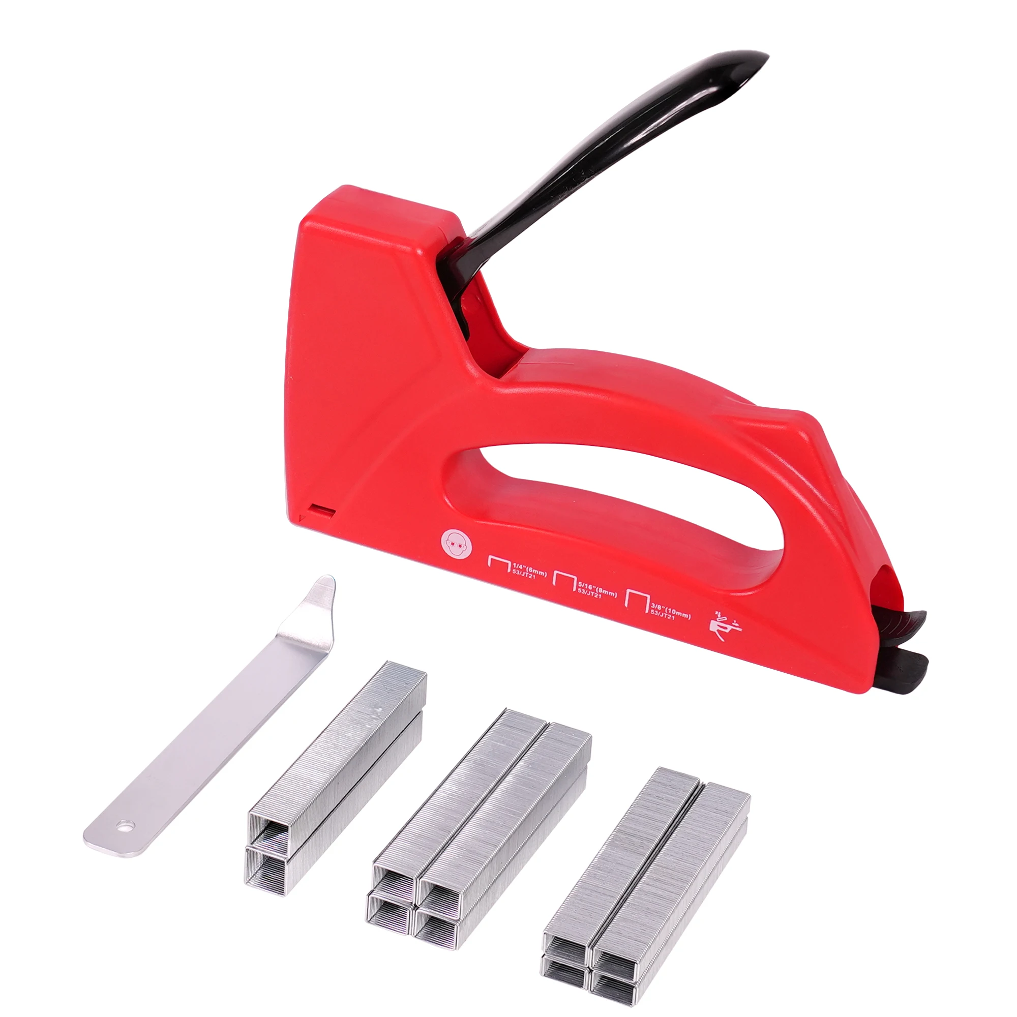 

EZARC Manual Nail Gun Kit, Light Duty Staple Gun with 2000 Staples, Upholstery Woodworking Stapler for DIY Wood Carpentry Crafts