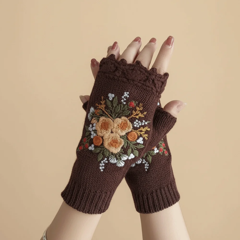 luvas-de-la-de-inverno-impermeaveis-estilo-coreano-luvas-de-trico-vintage-com-bordado-luvas-sem-dedos-estilo-bee-versateis-para-meninas
