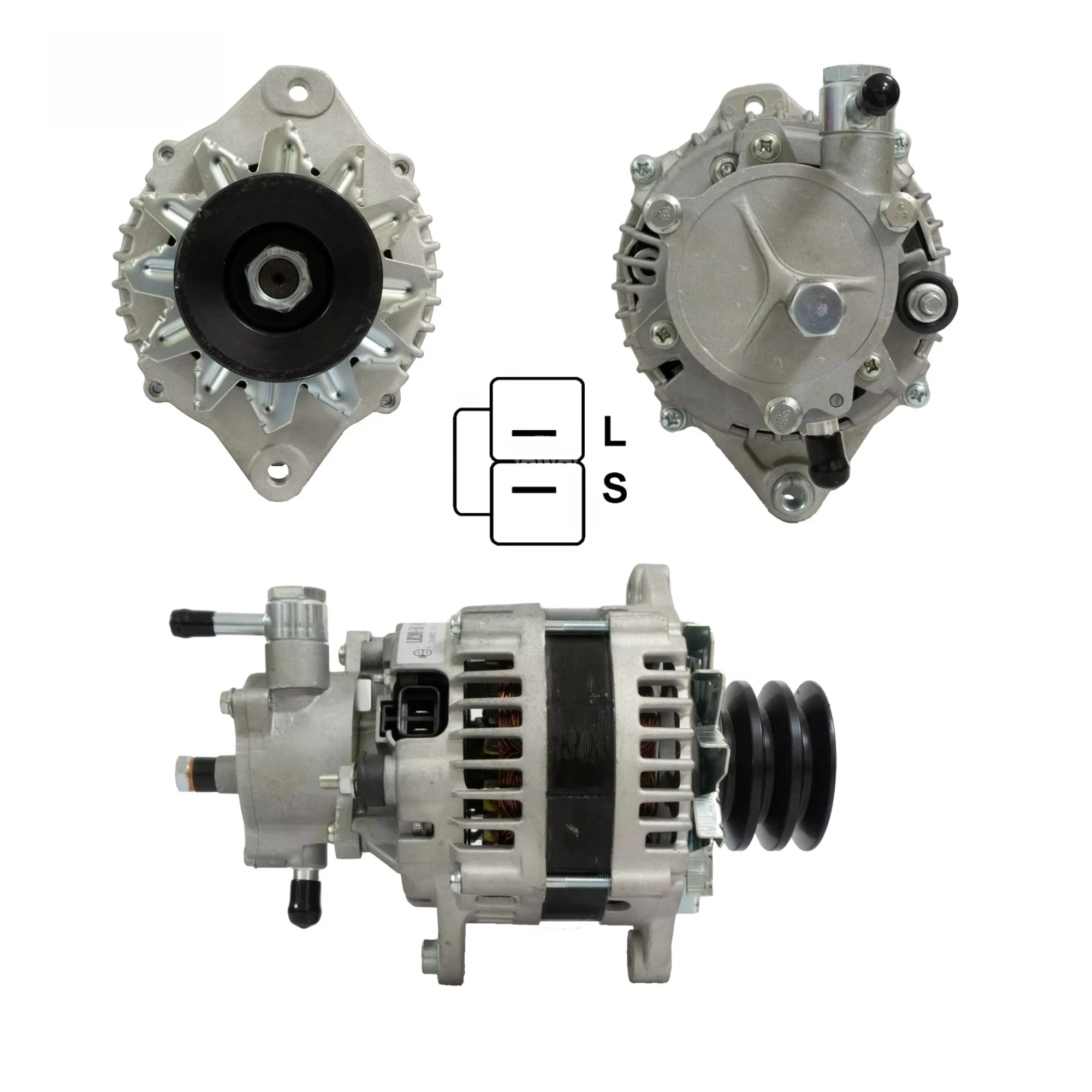 

Longxun Alternator for ISUZU Trucks ELF BOGDAN 4HF1 4HE1 for Hino Dutro Engines Alternator with Vacuum Pump LR280501 8971896502