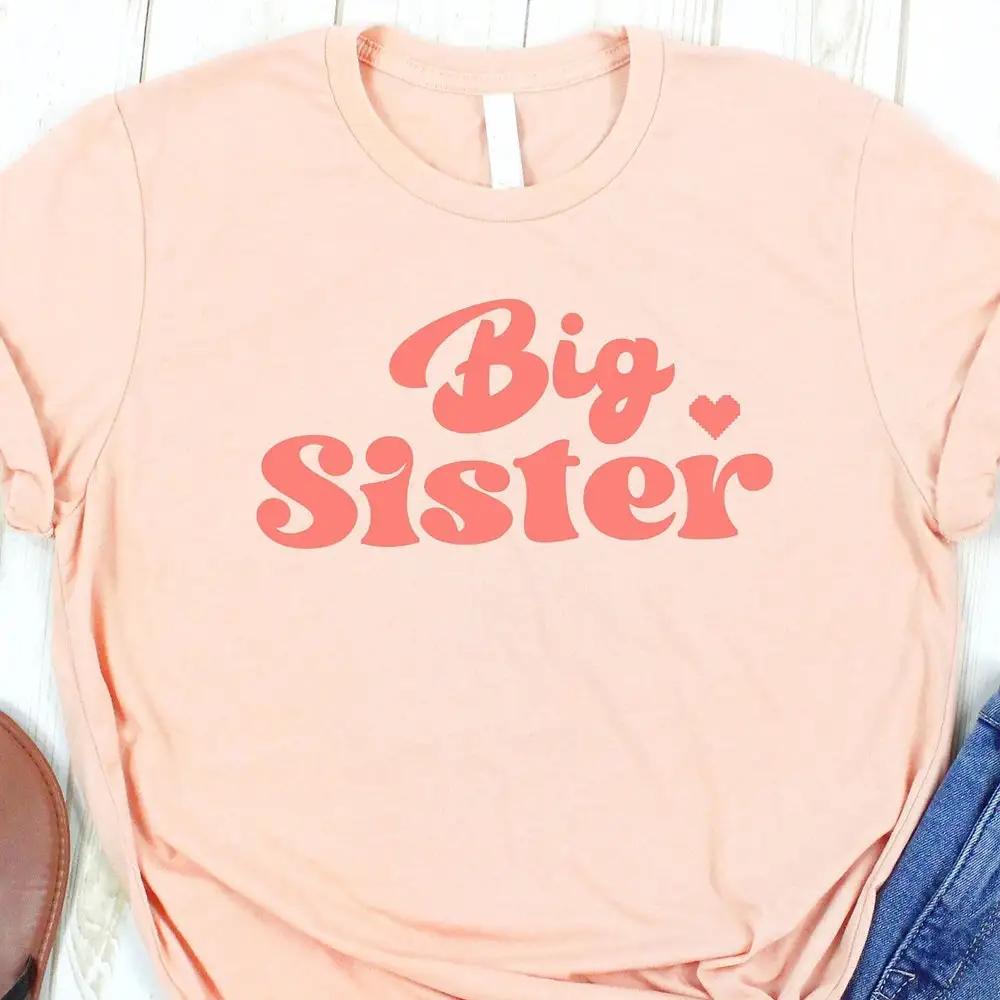 T Shirt For Big Sister Cute Toddler Love First Time Lovely