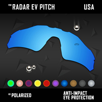 OOWLIT Lenses Replacements For Oakley Radar EV Pitch OO9211 37mm Sunglasses Polarized - Multi Colors