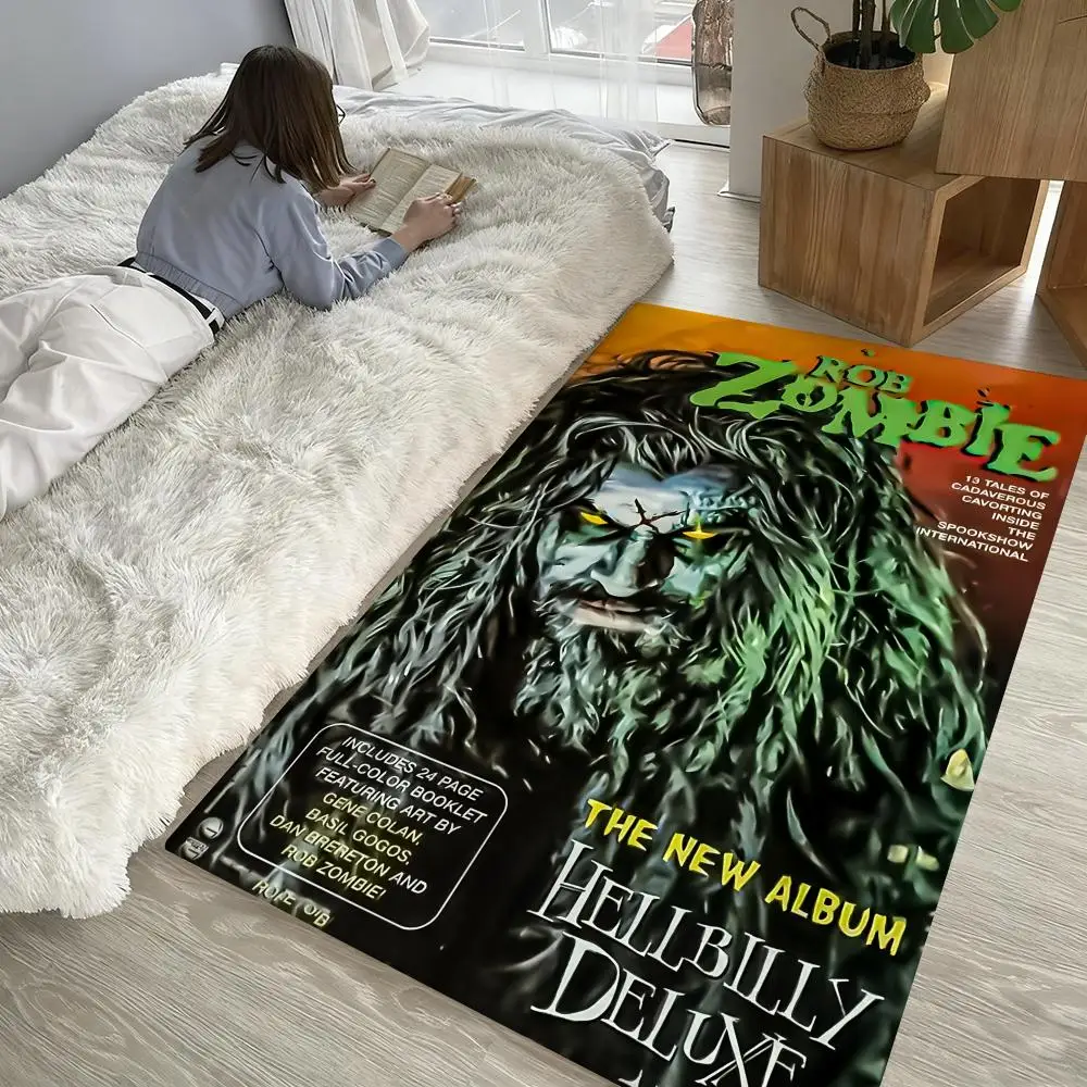 

Singer R-Rob Zombies COOL Floor Mat Soft Thickened Non-Slip Door Mat for Living Room Home Decor Flannel Rugs