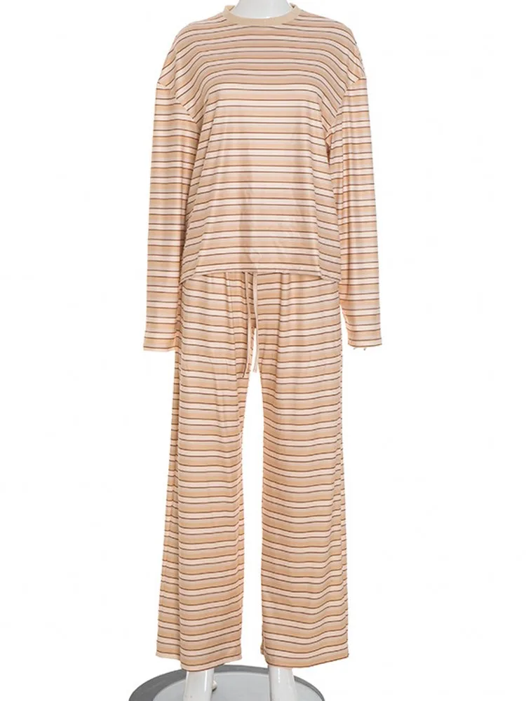 

Женские комплекты из 2 предметов, Новое поступление 2025, осенне-зимние одинаковые комплекты, комплекты из двух предметов, топ с длинными рукавами и брюки, костюмы, одежда