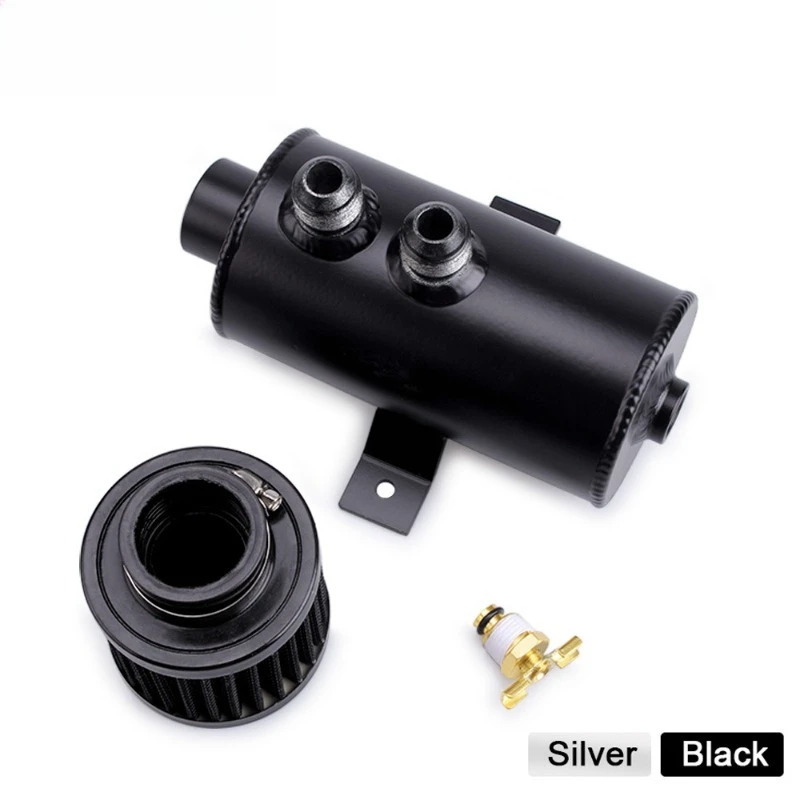 Suitable for car modification accessories 750ml oil breathable pot with air filter 0.75L exhaust gas oil pot AN10 connector