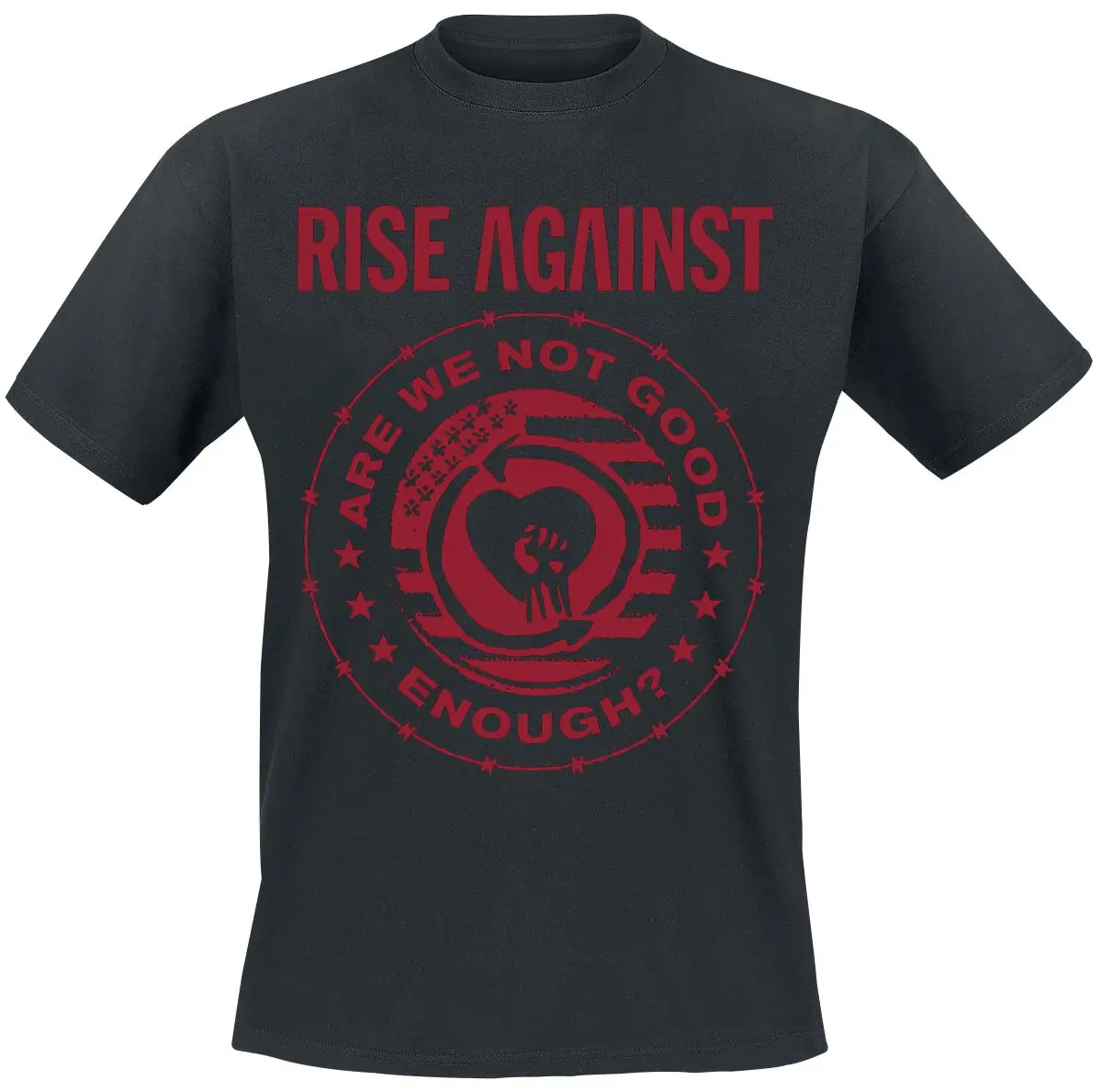 Camiseta Good Enough Rise Against para Homens e Mulheres, Estampa Vintage de Banda de Metal Rock, 100% Algodão, Moda de Verão