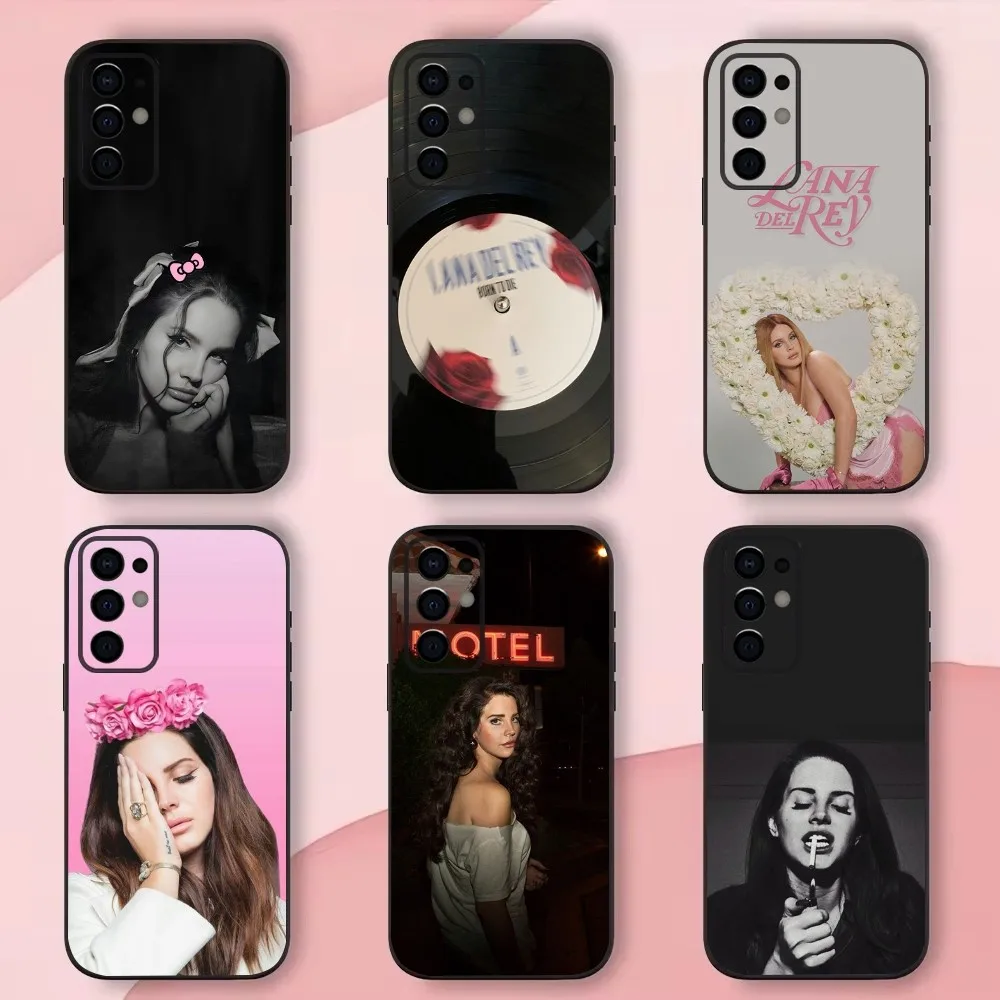 L-Lana Del Rey Singer Phone Case For Samsung S24,S21,S22,S23,S30,Ultra,S20,Plus,Fe,Lite,Note,10,9,5G Black Soft Shell