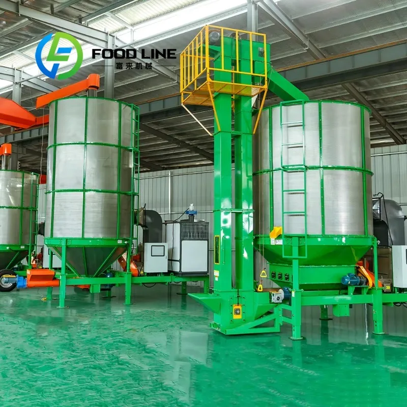 Energy Saving Grain Dryer Optimized Hot Air Channel Reduce Power And Fuel Consumption For Long Term Farm Operation Cost