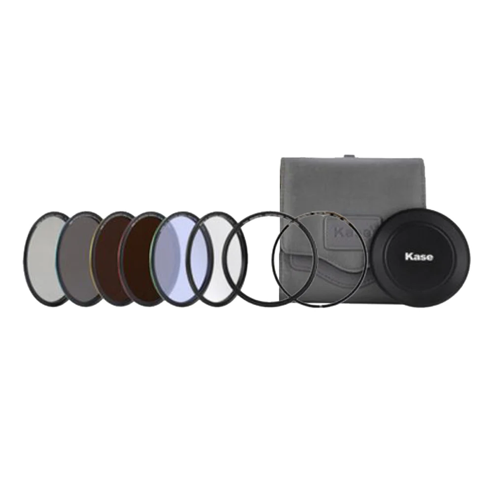 Kase KW Revolution Magnetic Filter Mega kit - CPL ＆ ND8 ＆ ND64 ＆ ND1000 ＆ R-MCUV ＆ Neutral Night ＆ Lens Cap ＆ Bag -New packaging