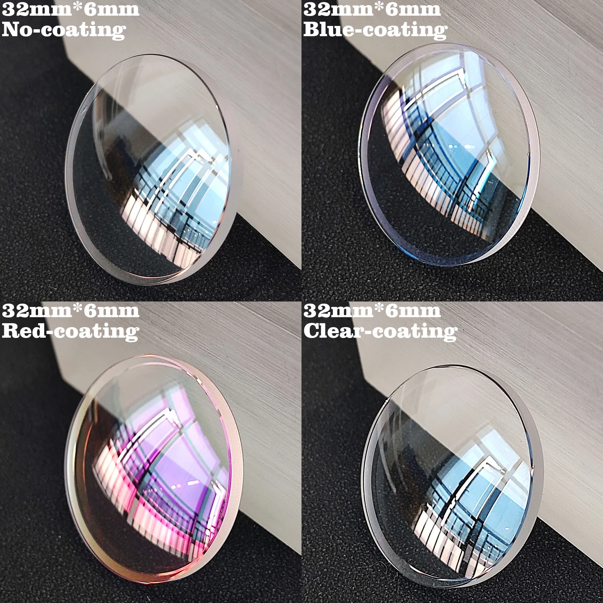32mm*6mm Saphirglas für SRP777 SRPC25K1 SRPC91 SRPA21 SNA411 SRPB51 SUN019 SUN023 SNA225 Teile Doppelkuppel-Uhrenglas