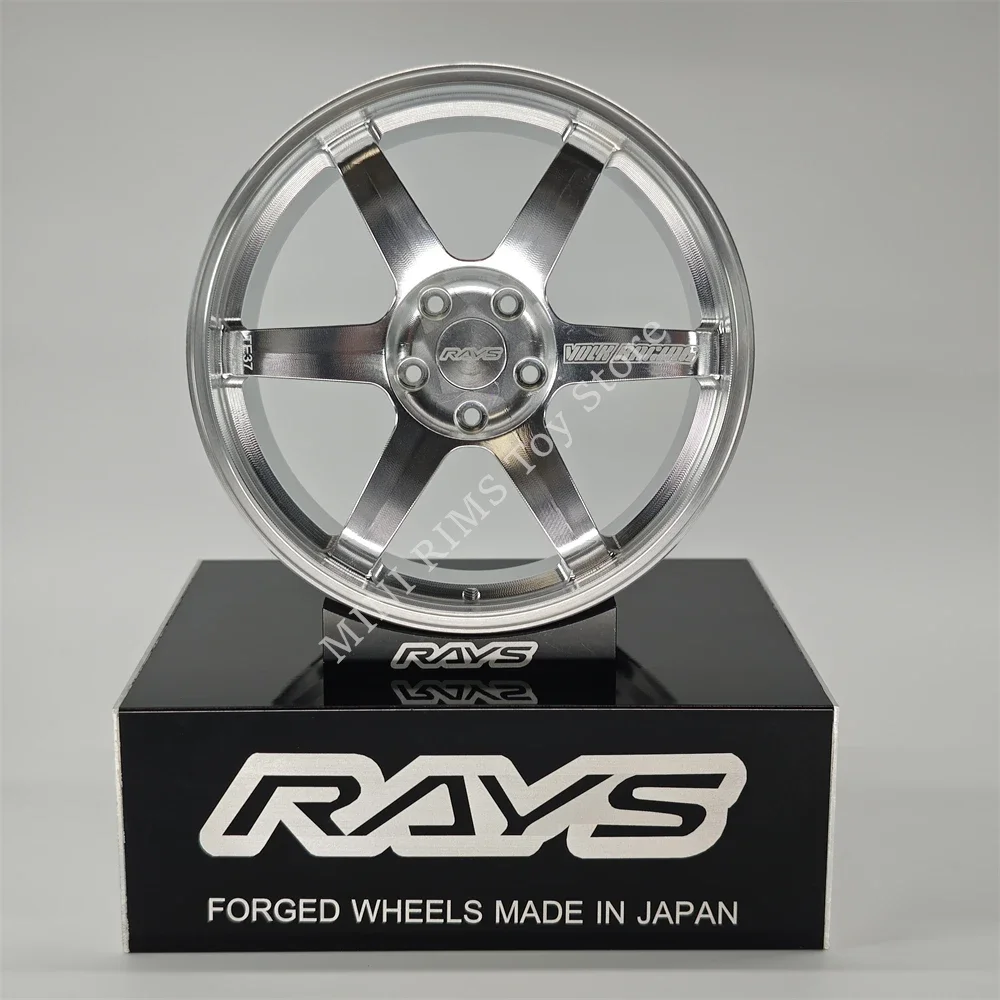 New Precision 1:5 Scale Forged Aluminum Rims Miniatures 10 Cm Wheels Car Model Modified Ornament DIY Hobbyists Gift