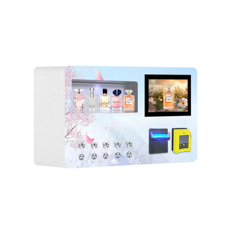 2026 New 24 Hours Self-service Touchscreen Wall Mounted Credit Card SDK Enabled Perfume Spray Vending Machine Customized