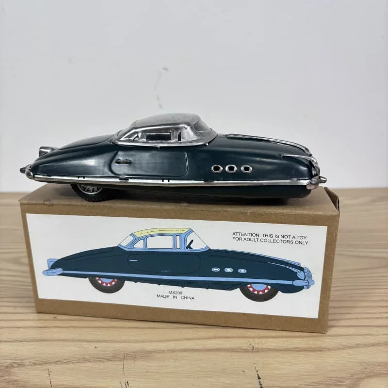 子供と大人のためのレトロな金属製スポーツカーのおもちゃ,機械式時計仕掛けのおもちゃ,収集可能なモデル,ブリキ,古い,レトロ,ギフト,面白い