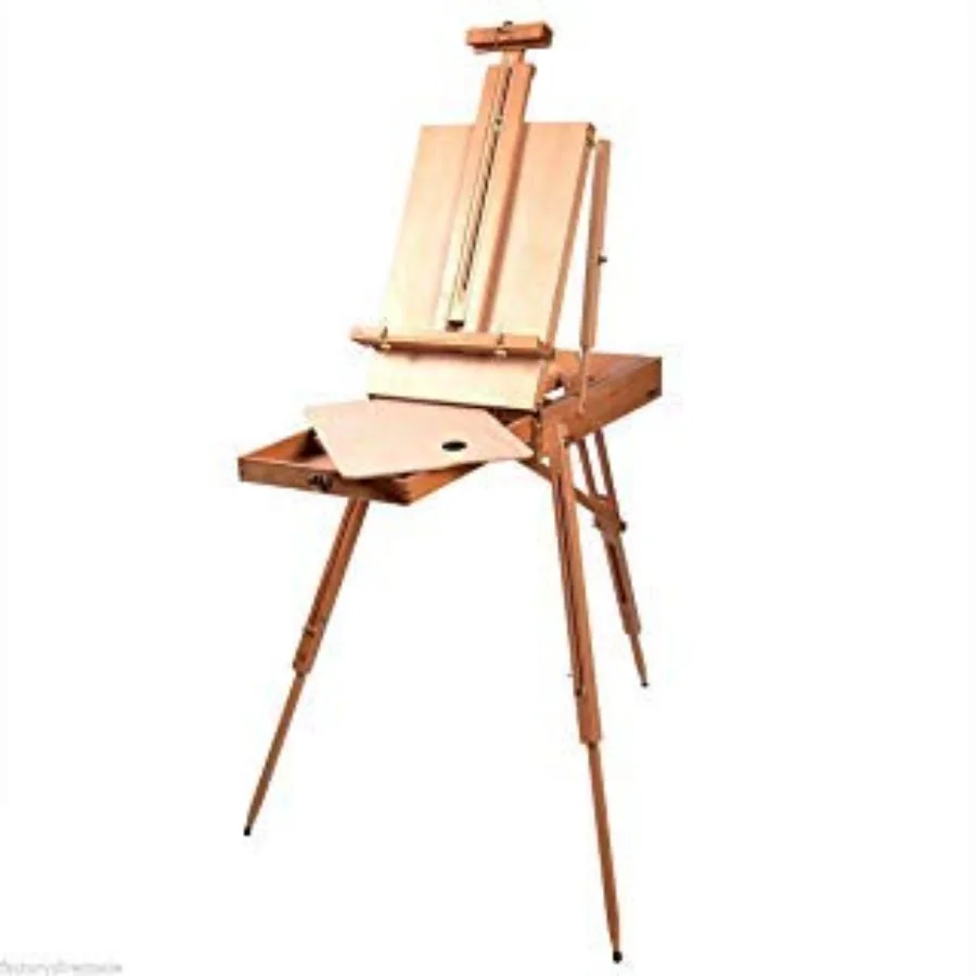 

French Style Portable Tripod/Desktop Wooden Artist Easel w Carry Strap