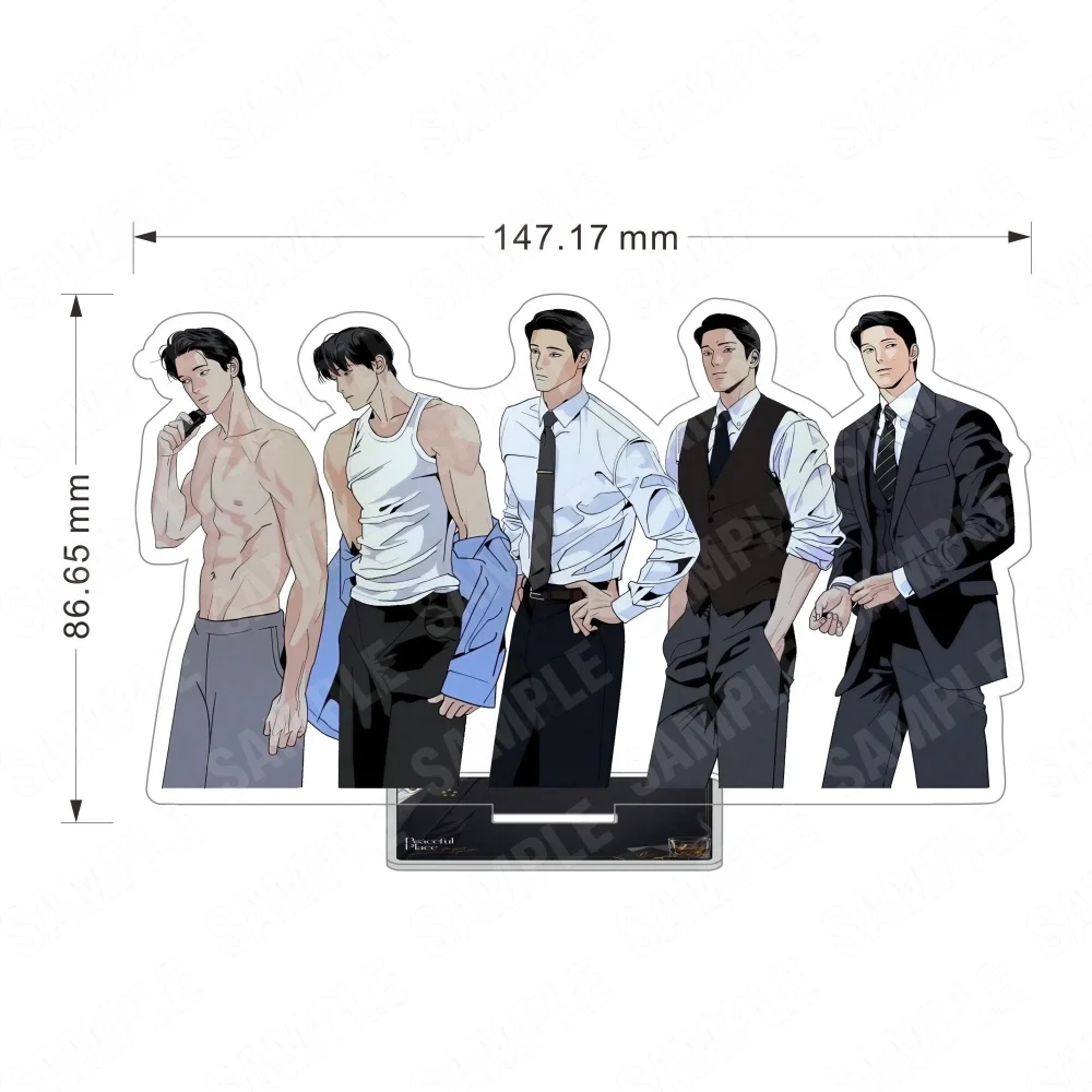 Ju Incheol Master-Peace 15CM Acrylic Stand Keychain  Ahn Pyeonghwa Multi Suit Casual Ver. Desk Decor Collectible Gift for Fans