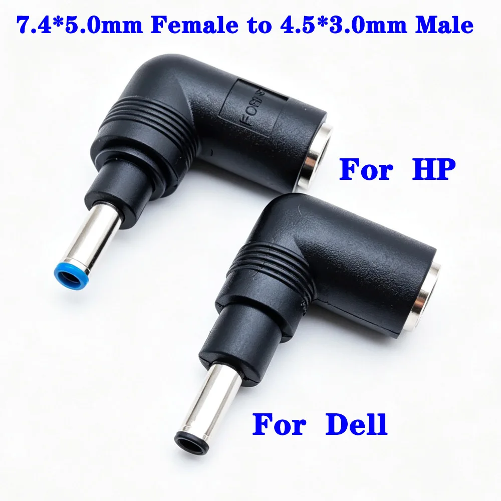 Dc Power Adapter Plug Voor for Hp Dell Dc Jack 7.4*5.0mm Female Naar 4.5*3.0mm Man Met Pin Converter Connector Laptop Notebook