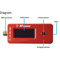 A20K-For Immersion RC RF Power Meter For Immersionrc Microwave (Ghz) For RC 433M 1.2G 1.3G 2.4G 5.8G Model