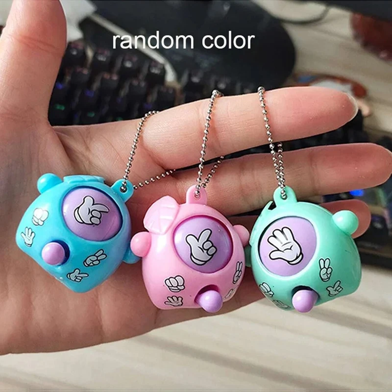 

Enjoy New Key Rings/Chains Scissors, Stones, Cloth, Changing Face And Twisting Eggs Twisted Egg Toy Gifts