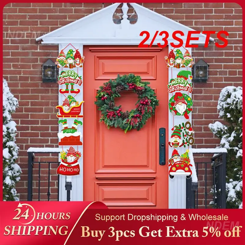 2/3SETS Door Hanging Durable Interesting Christmas Decoration Christmas Tree Ornaments Decorative Festive Hanging Ornaments